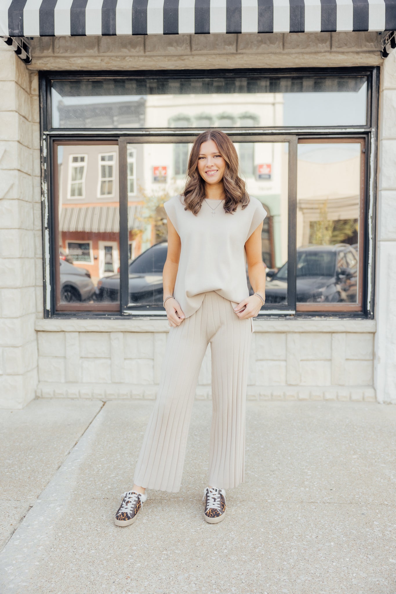 Champagne Sweater Pant Set